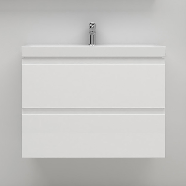 Cersanit Moduo Slim umywalka 80 cm z szafką wiszącą szarą S801-224-DSM - Wysyłka w 24h