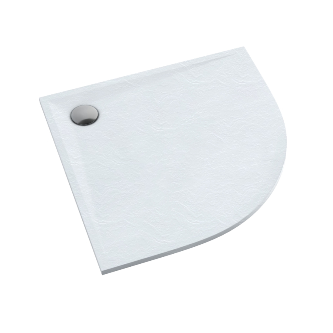 Schedline Libra White Stone brodzik półokrągły 90x90 cm biały 3SP.L1O-9090/B/ST