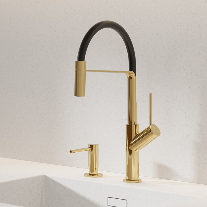 Omnires Modern Project dozownik do mydła 500 ml złoty połysk MP60723GL
