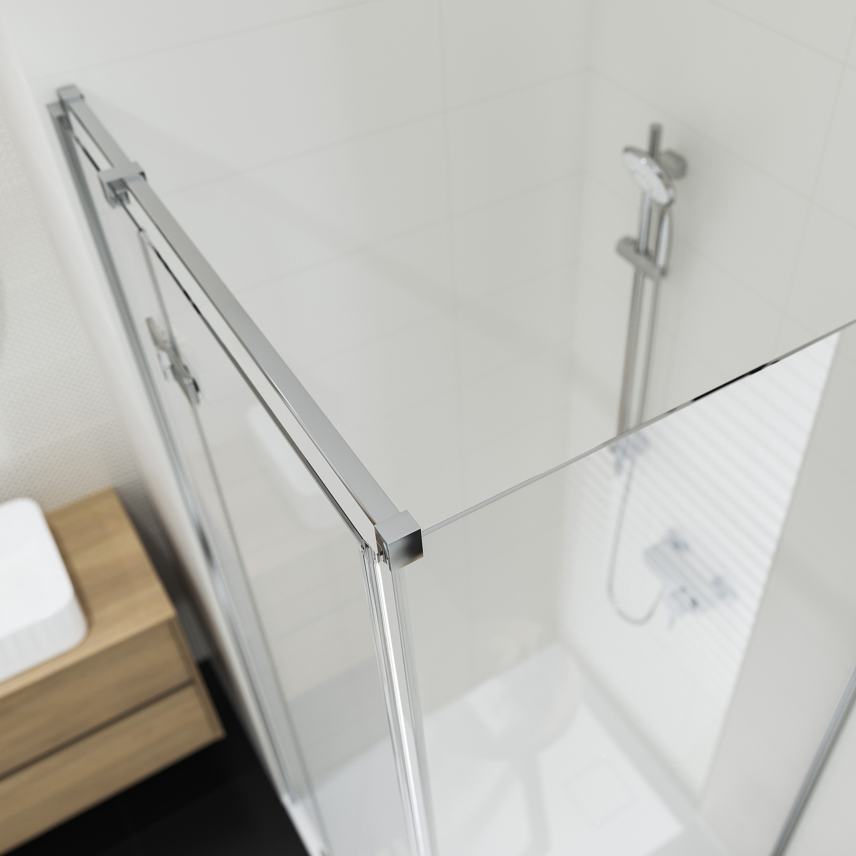 Cersanit City kabina prysznicowa 120x90 cm prostokątna prawa chrom połysk/szkło przezroczyste S584-088 - Wysyłka w 24h