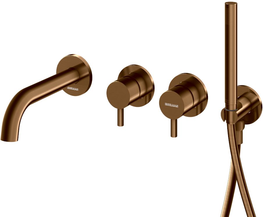 Kohlman Axel Brushed Copper bateria wannowo-prysznicowa podtynkowa miedź szczotkowana QW260ABC230