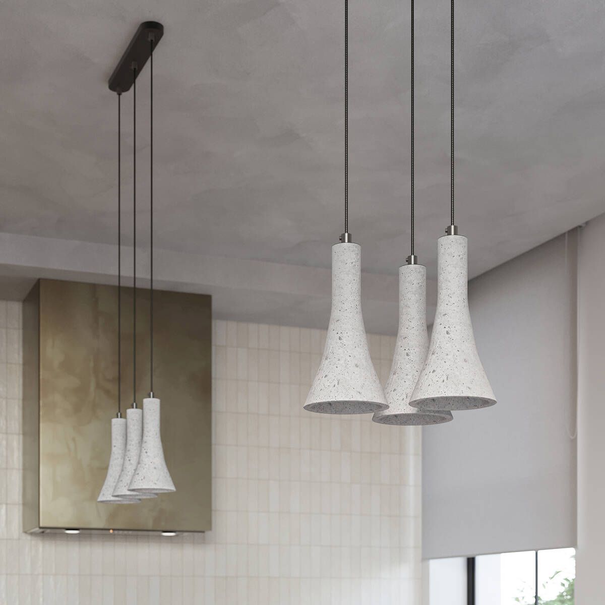 Sollux Lighting Rea lampa wisząca 3x12W beton SL.1226