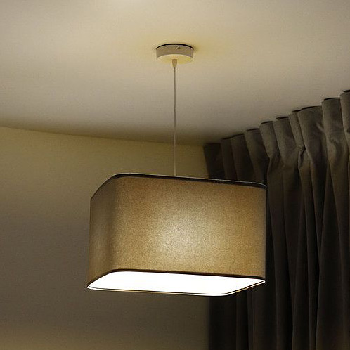 BPS Koncept Kwadro sue lampa wisząca 1x60 W złota-szara KW-105-40w30