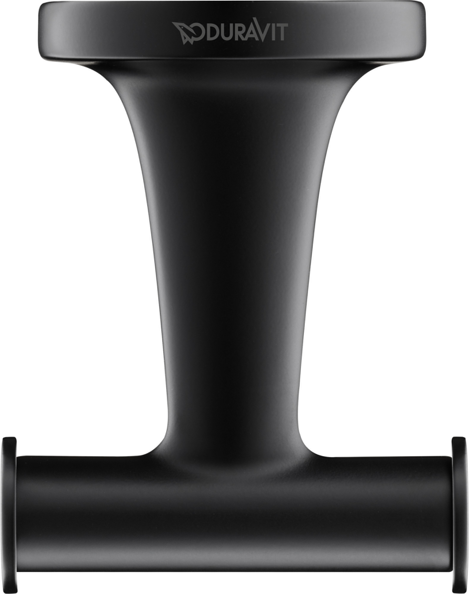 Duravit Starck T haczyk na ręcznik podwójny czarny mat 0099304600