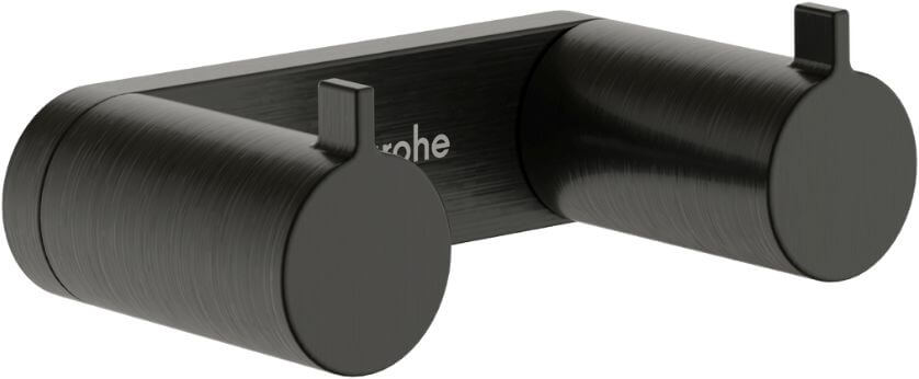 Hansgrohe AddStoris S wieszak na ręcznik czarny chrom szczotkowany 41785340