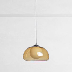 Italux Ainale lampa wisząca 1x7 W bursztynowa PND-54637-1-BK-YLL