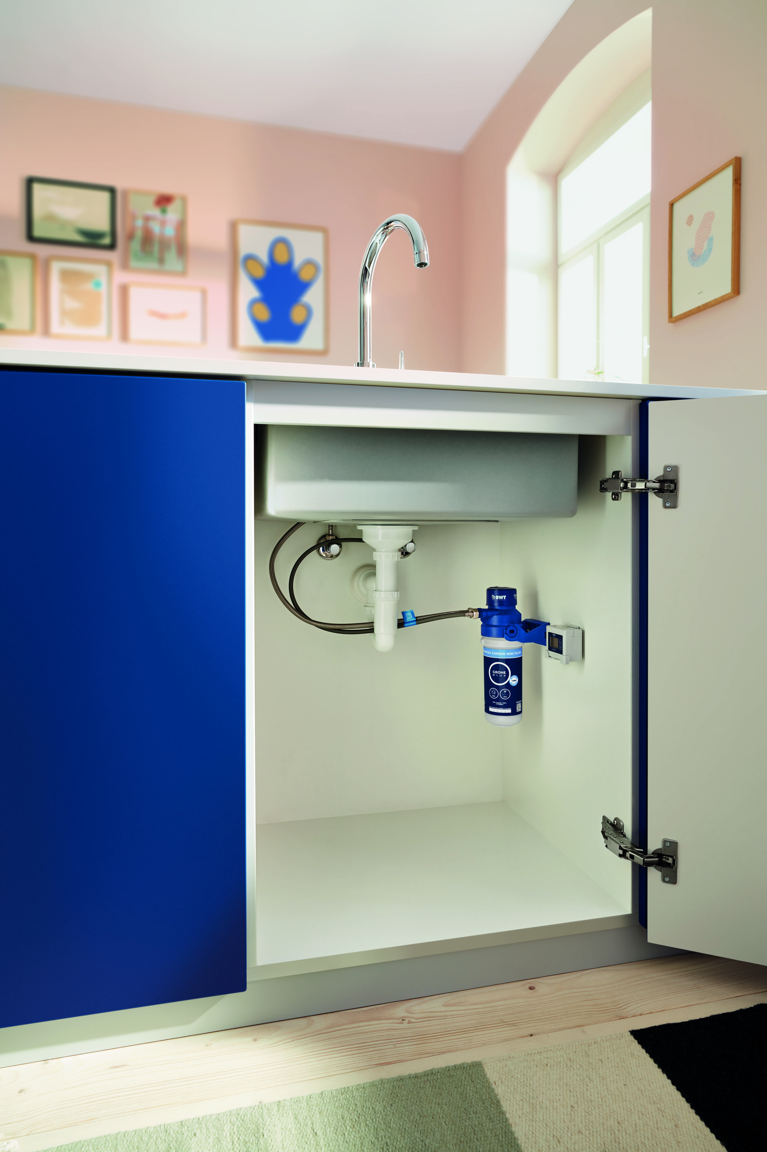 Grohe Blue Pure Start Curve zestaw startowy z baterią filtrującą chrom 30593000 - Wysyłka w 24h