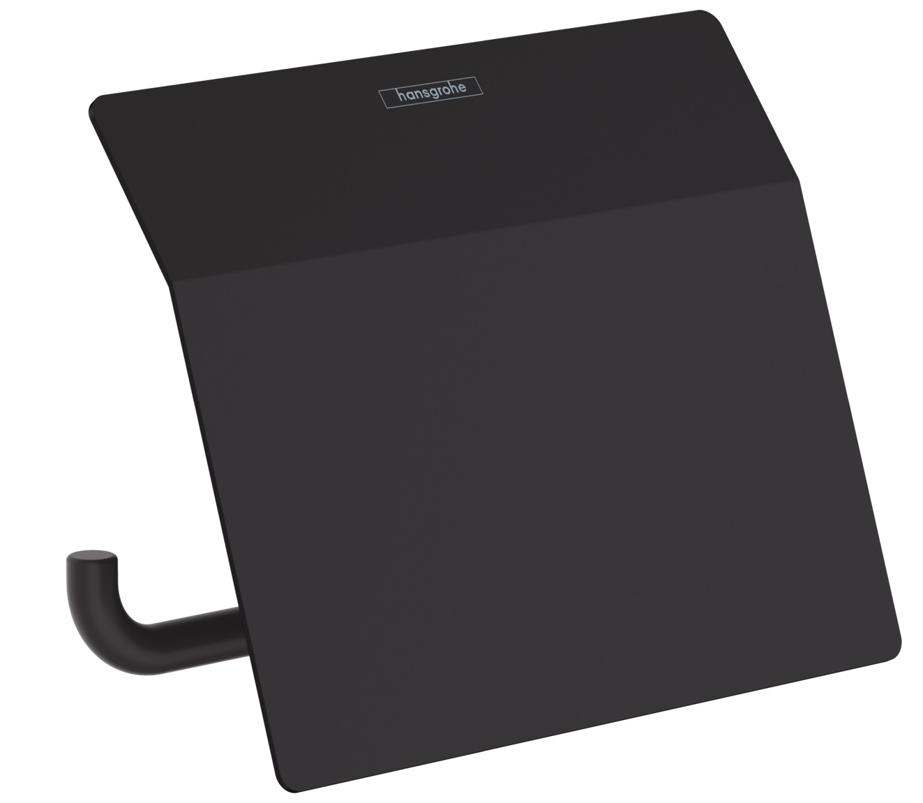 Hansgrohe AddStoris uchwyt na papier toaletowy z osłoną czarny mat 41753670