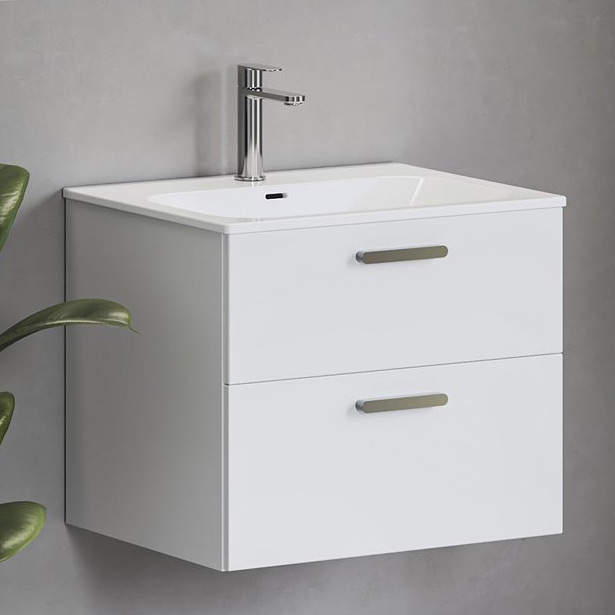 Ravak Chrome umywalka 60,5x49 cm prostokątna meblowa biała XJX01160008