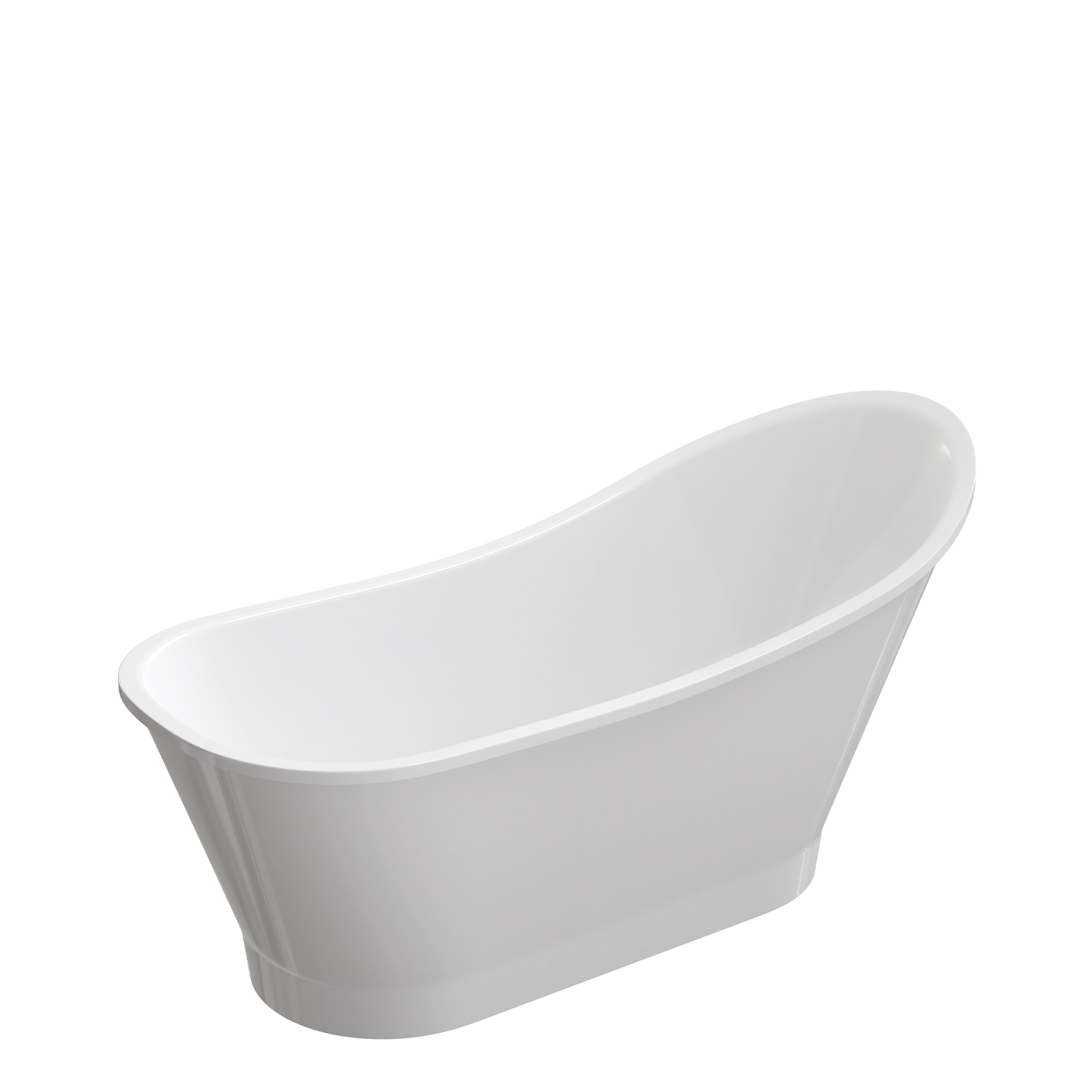 Omnires M+ Venezia wanna wolnostojąca 159,5x73,2 cm biały połysk VENEZIA159BP - Wysyłka w 24h
