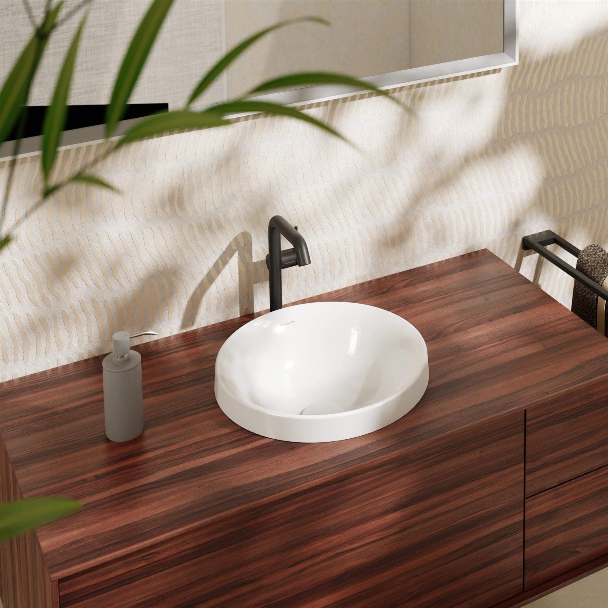 Hansgrohe Xuniva S umywalka 40 cm wpuszczana okrągła SmartClean biały 61054450