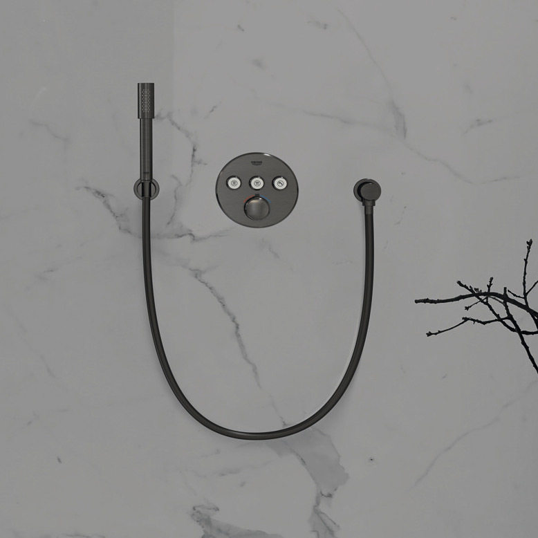Grohe Rainshower przyłącze kątowe ścienne brushed hard graphite 27057AL0 - Wysyłka w 24h