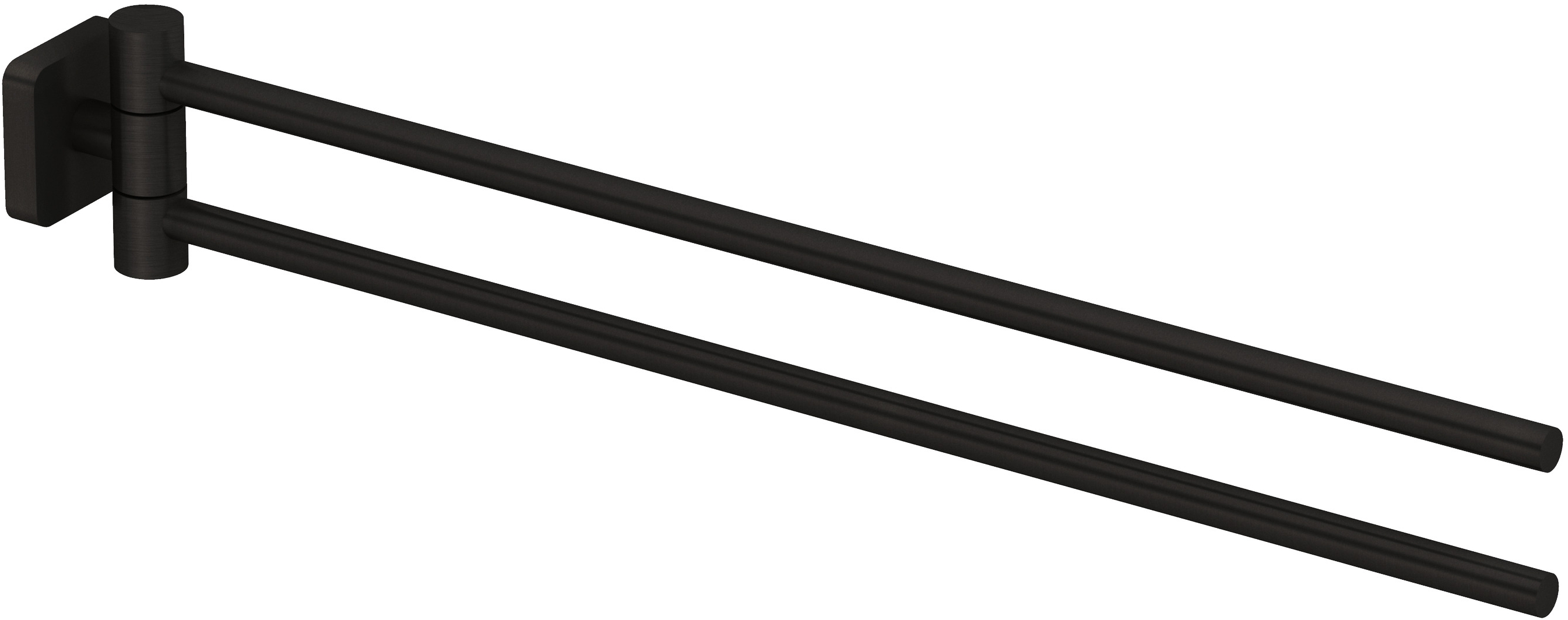 Kludi Vela S drążek na ręcznik 44 cm czarny szczotkowany 25977N2