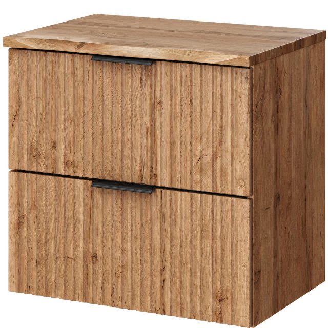COMAD Szafka podumywalkowa ADEL OAK z blatem NATURE WOTAN 60 cm