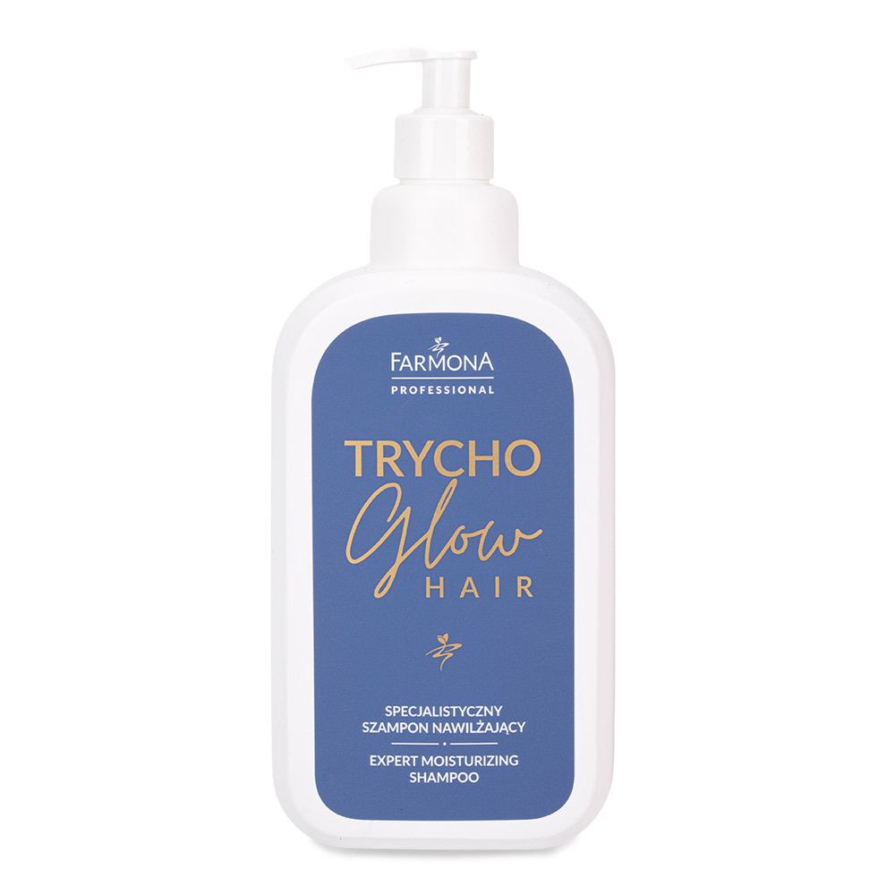 Specjalistyczny szampon nawilżający włosy Farmona Trycho Glow Hair 900 ml