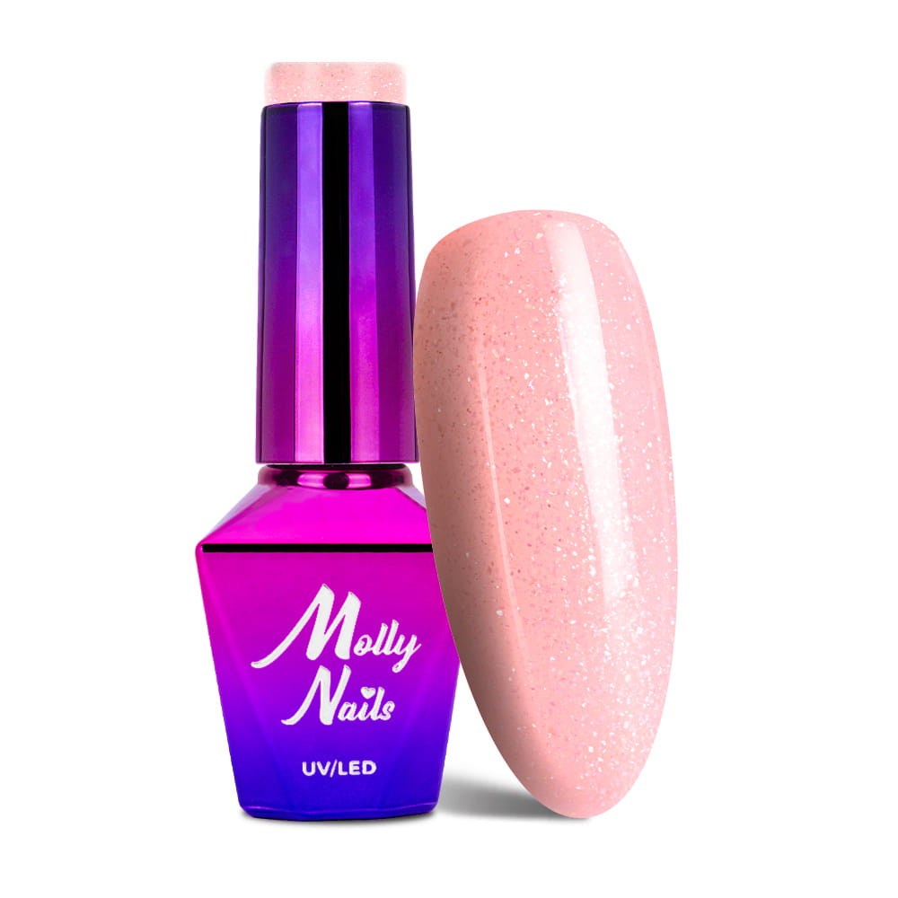Lakier hybrydowy LED/UV Gel Polish Molly Nails Madame French Nr 427 L'Amour 8g