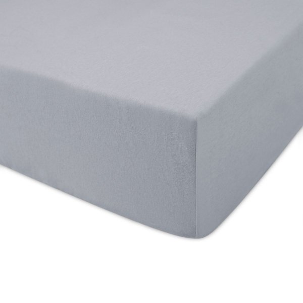 Prześcieradło jersey 90x200 z gumką wz. D024 (popiel)
