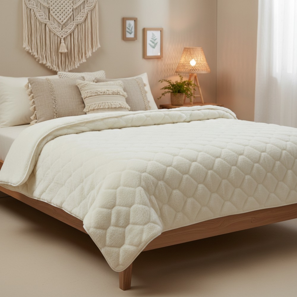 kołdra wełniana kaszmir caro i gładki Woolmark 200x200