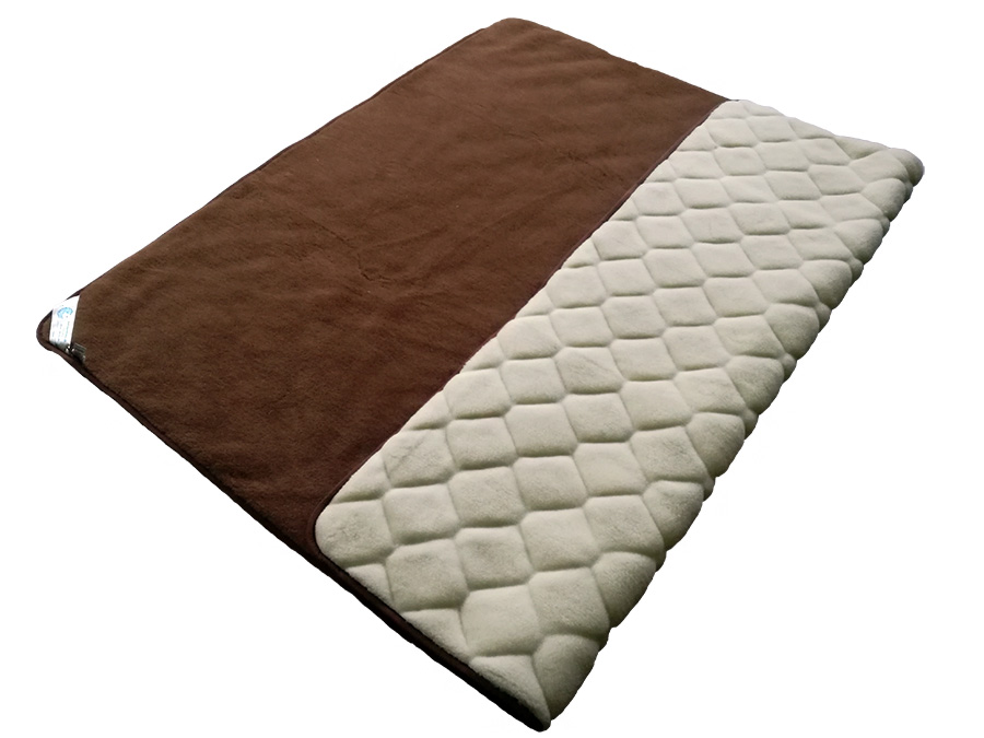 kołdra wełniana camel i kaszmir caro Woolmark 200x220