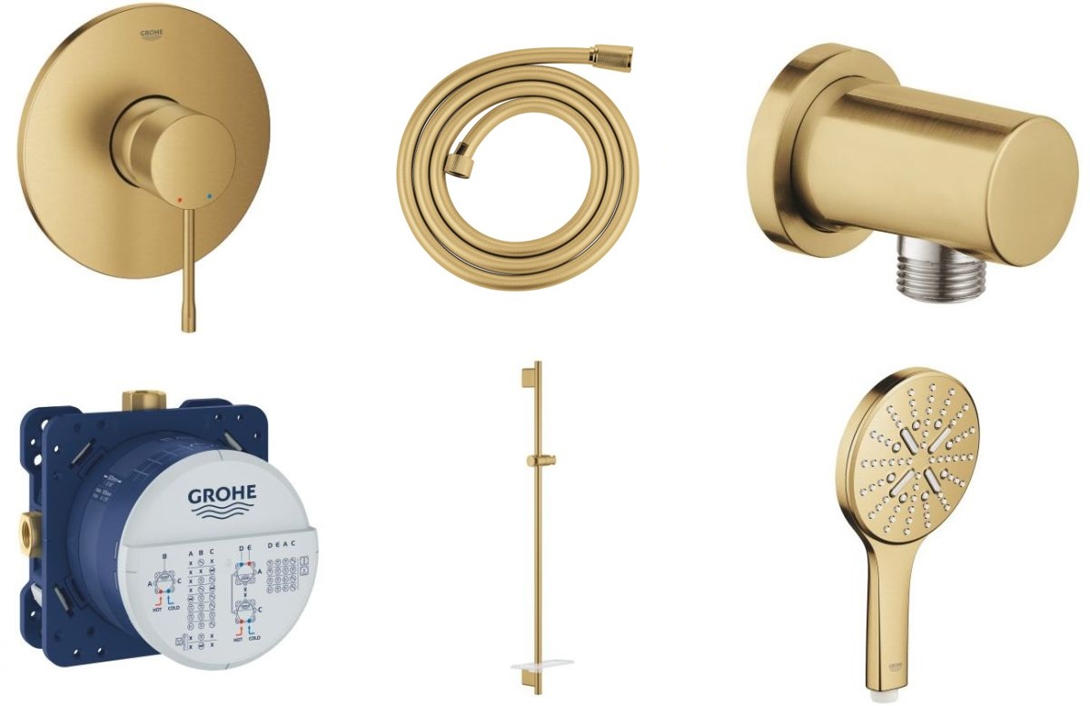 Darmowa Dostawa - Zestaw prysznicowy podtynkowy cool sunrise Grohe Essence abset10115