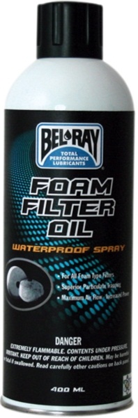 BEL-RAY FOAM OIL DO FILTRÓW GĄBKOWYCH 400ML - Petrostar