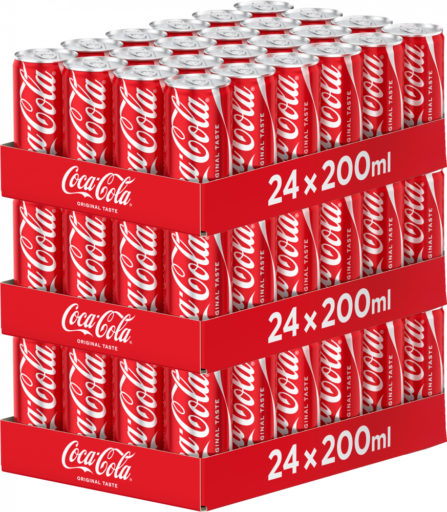 72x Coca-Cola, puszka, 0.2l, KAUCJA