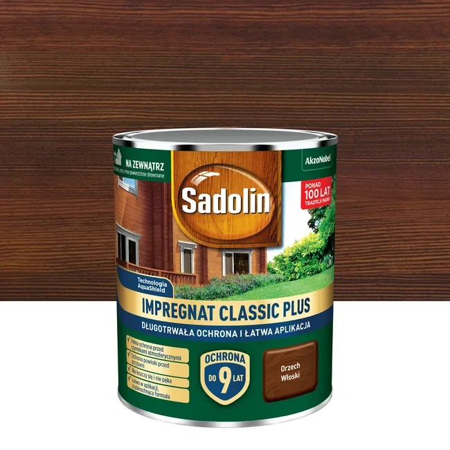 Impregnat wodny Sadolin Classic Plus 4,5L Orzech włoski