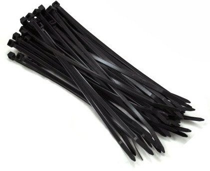 Opaska zaciskowa 2,5x100mm czarna 100 sztuk