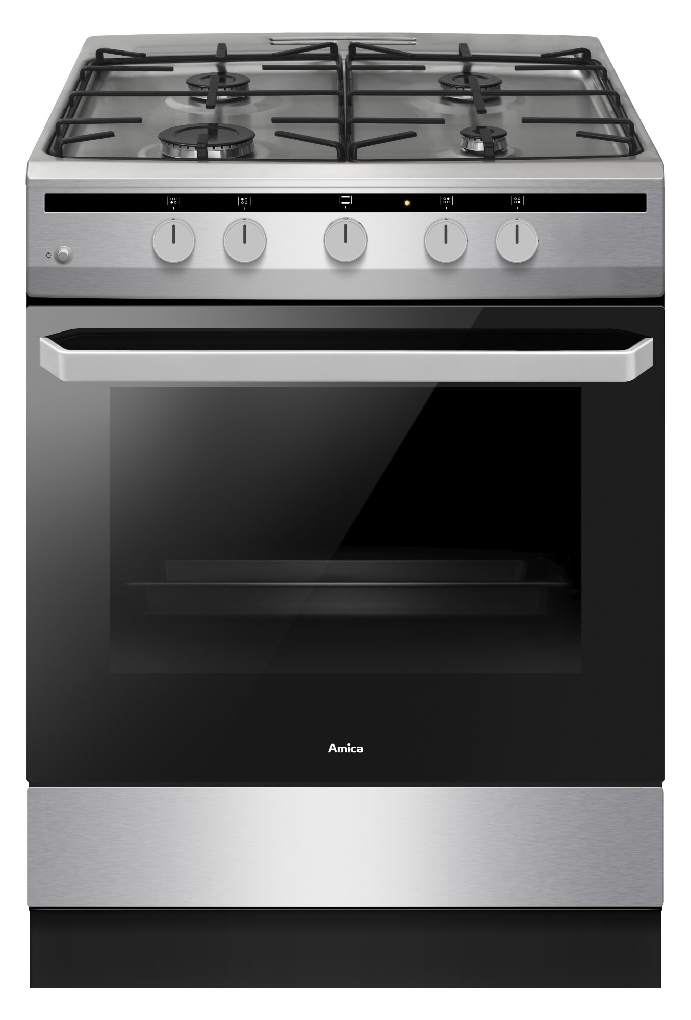 Kuchnia gazowa Amica 618GGD4.33HZpFQ(Xx) 60 cm Srebrny