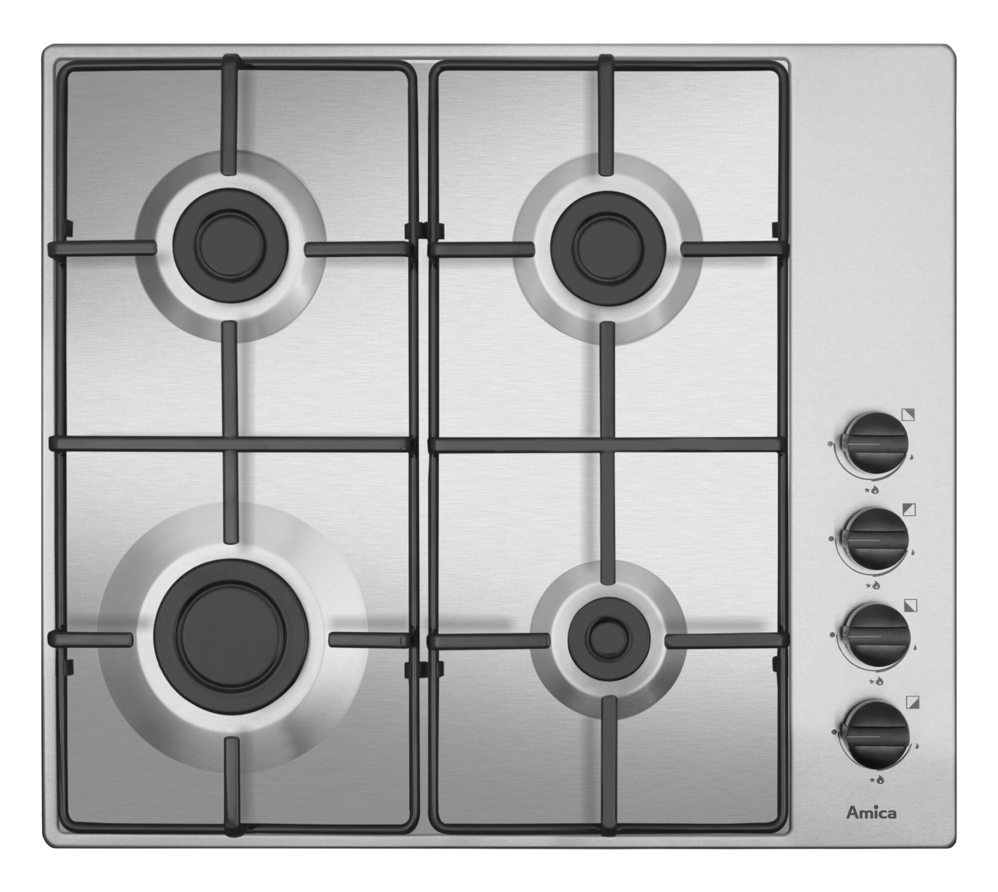 Płyta gazowa Amica PGB6100BpR Inox do zabudowy