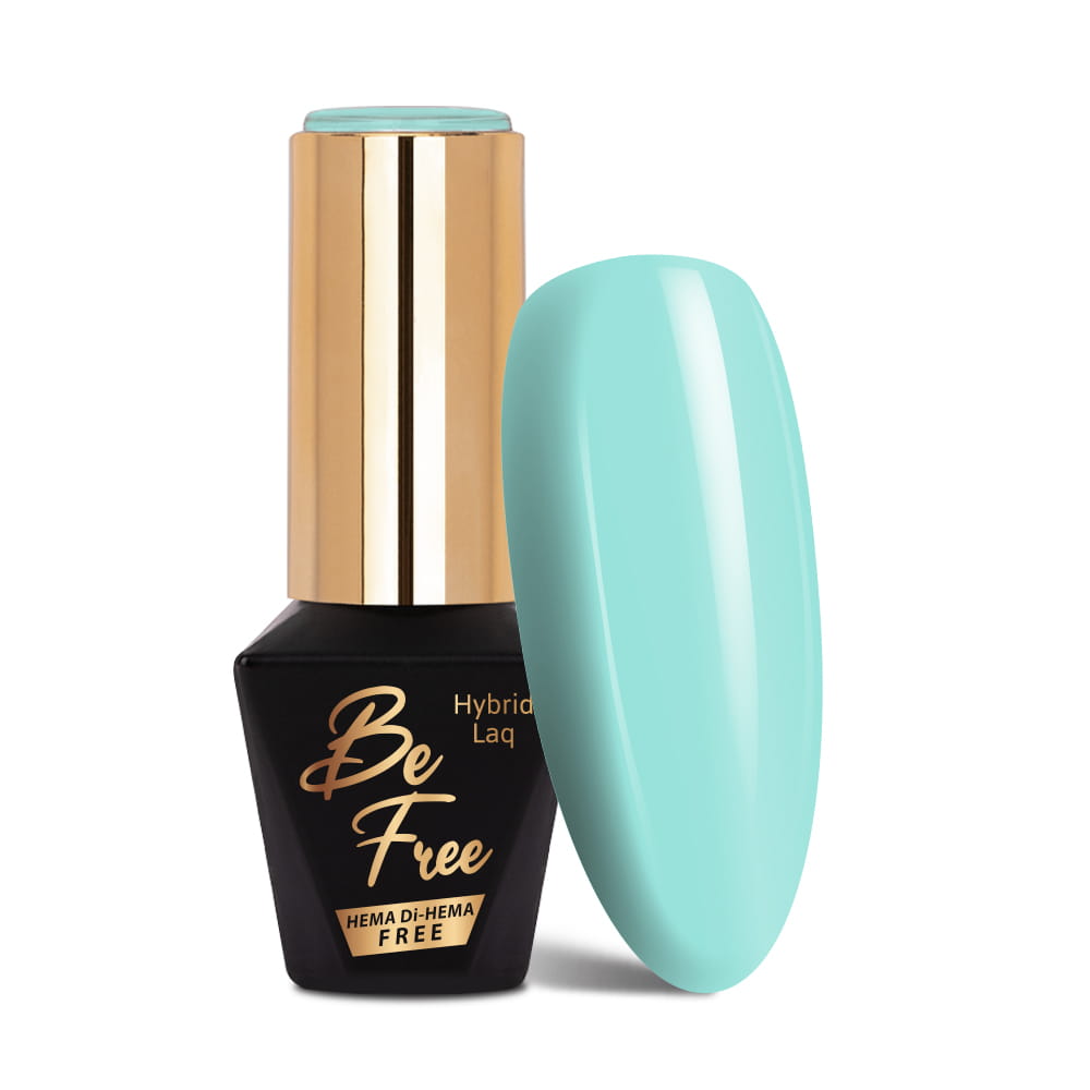 Lakier hybrydowy LED/UV Gel Polish MollyLac BeFree Pastels Nr 20 Crazy mint HEMA/Di-HEMA Free 10g