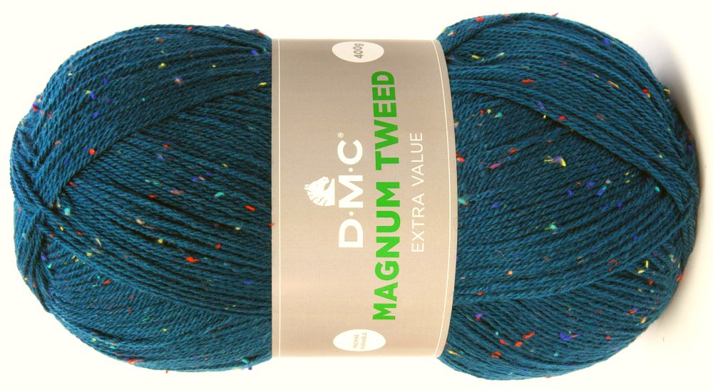 włóczka MAGNUM TWEED DMC kol. 637 / turkus 400gr