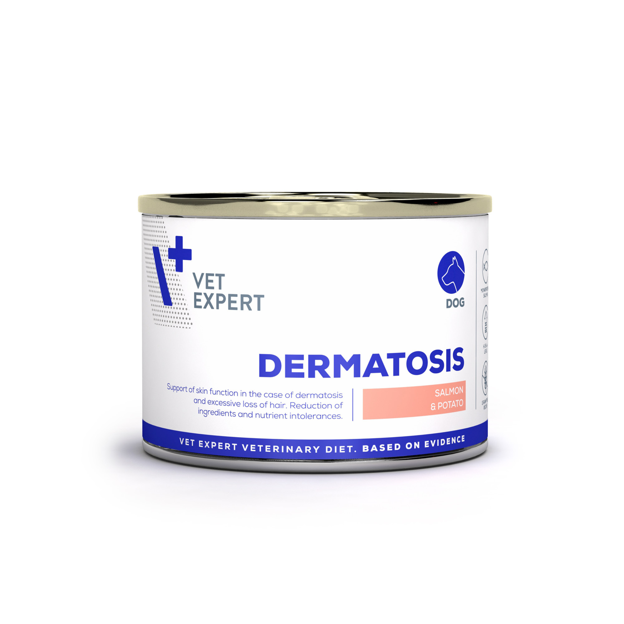 VET EXPERT Dermatosis Dog Salmon & Potato | 200g | Karma dla małych ras | Łosoś i ziemniaki