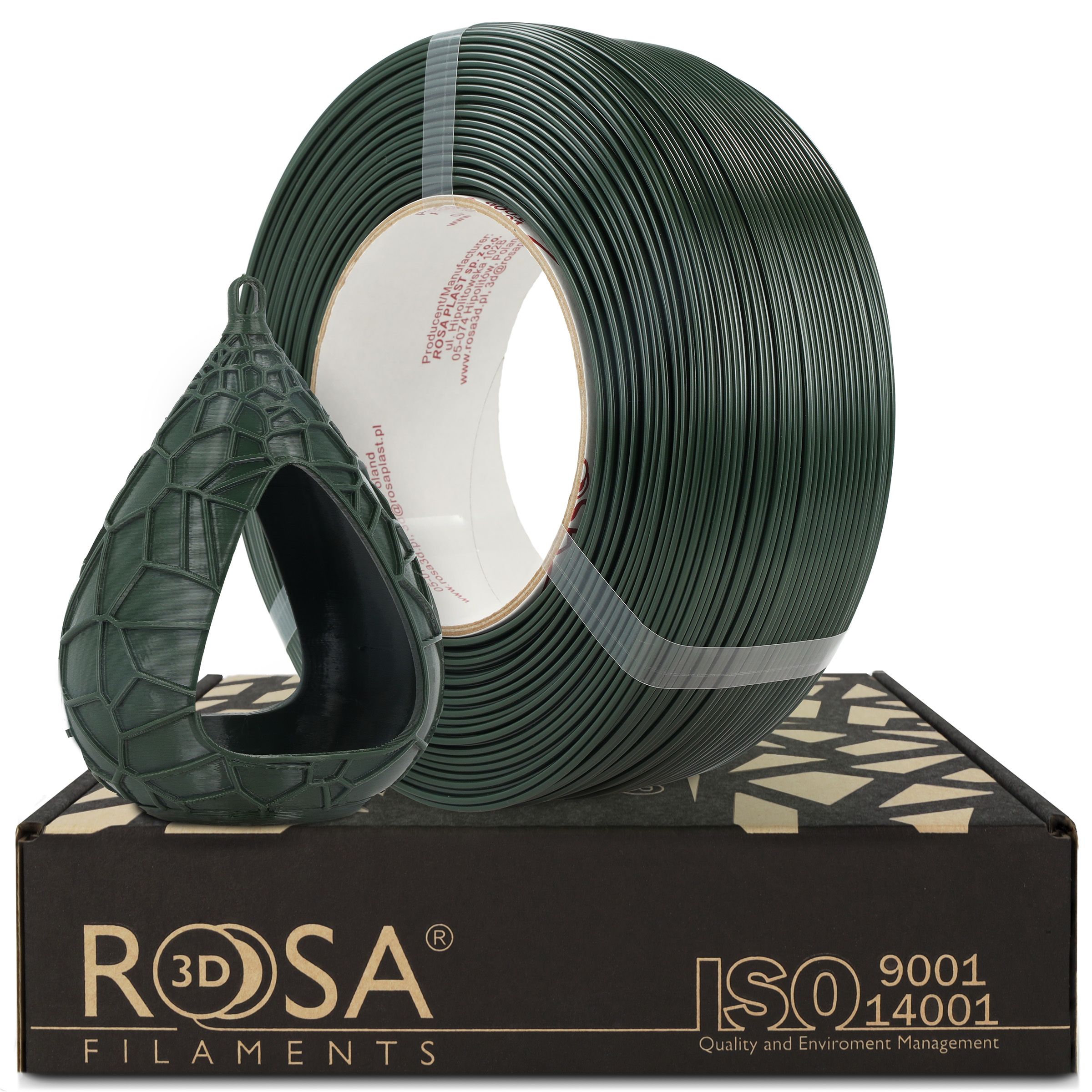FILAMENT 3D ReFill PET-G Standard HS Hunter Green (Refill 1kg / 1.75mm)