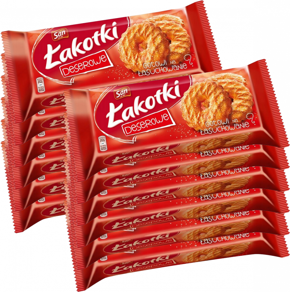 12x Ciastka Mondelez Łakotki, deserowe z cukrem, 168g
