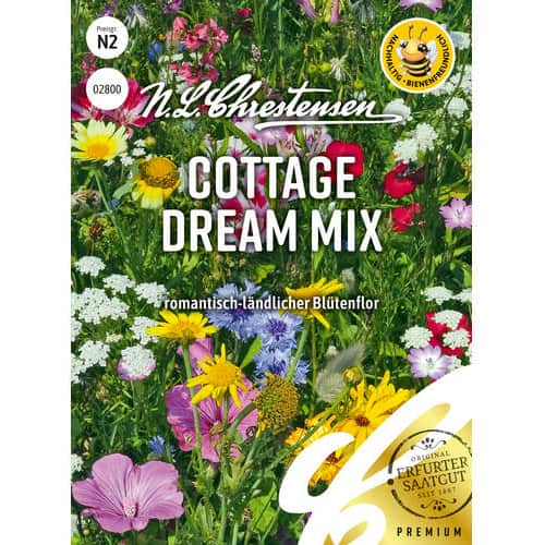 1 pac, Flori de grădină Cottage Dream, mix multicolor - Semințe: Mod de ambalare: 1 pac