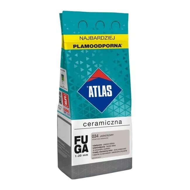 Fuga ceramiczna Atlas 034 jasnoszary 2 kg