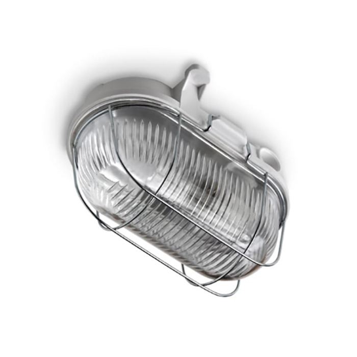 Plafon 100W LUNO, E-27 klosz szklany Biała oprawa