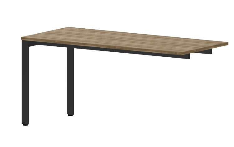 NOTER PO67 Biurko pojedyncze prawe 158,5x70x74h