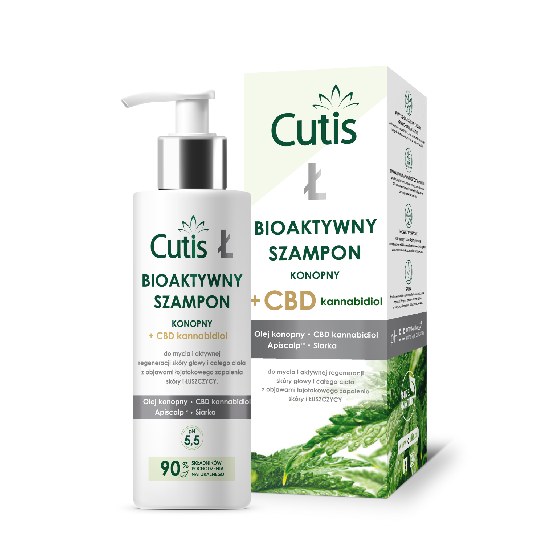 Cutis ł - bioaktywny szampon konopny + cbd, 200 ml