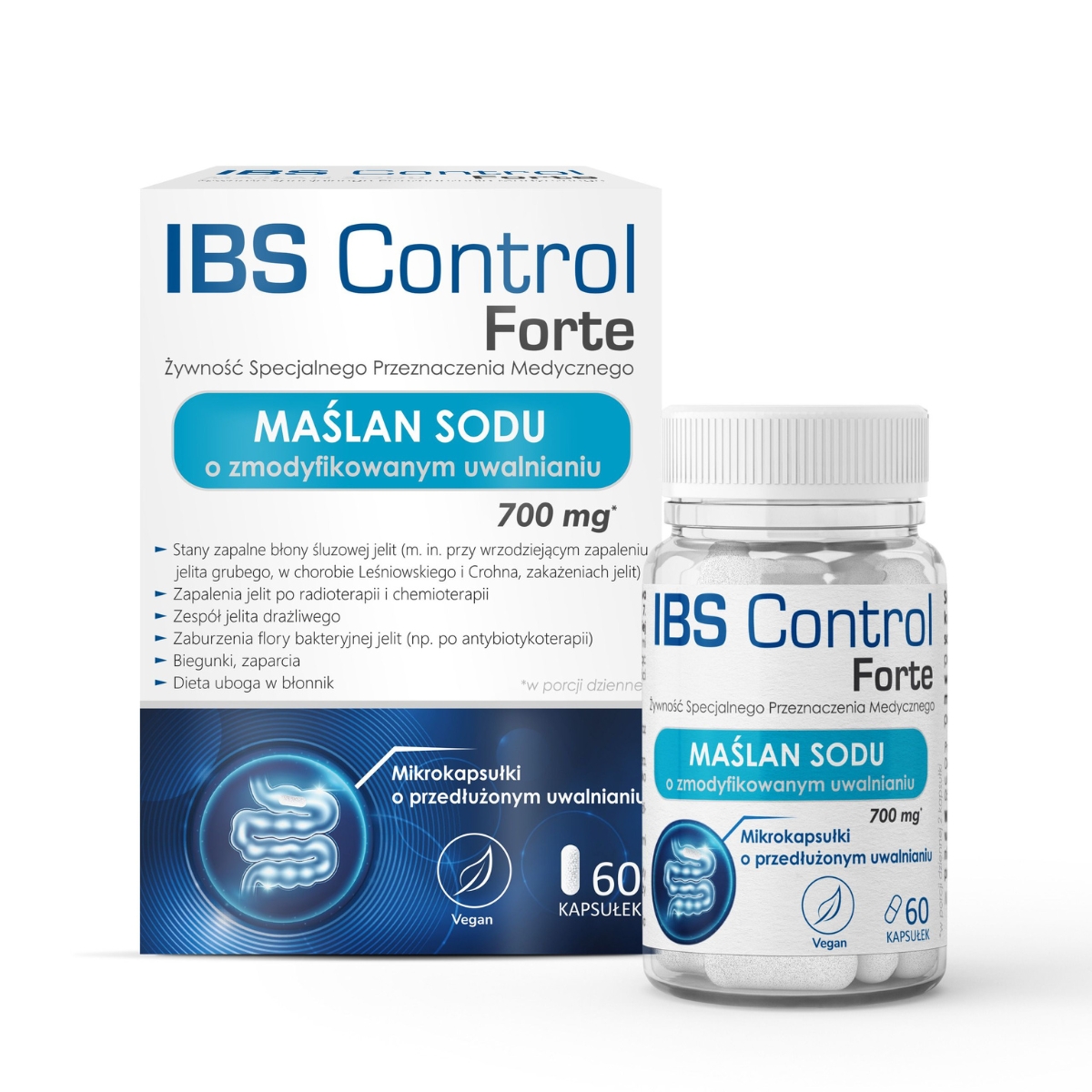 Domowa apteczka - ibs control forte maślan sodu, 60 kapsułek