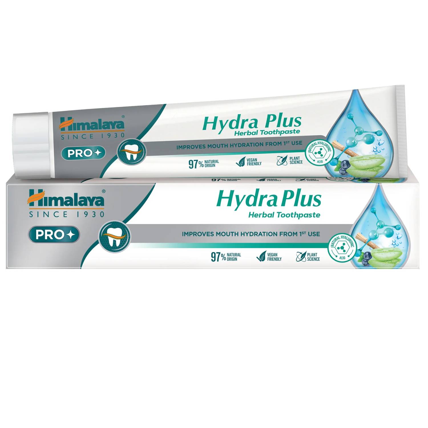 Himalaya pro hydra plus - ziołowa pasta do zębów z kwasem hialuronowym, 75 ml