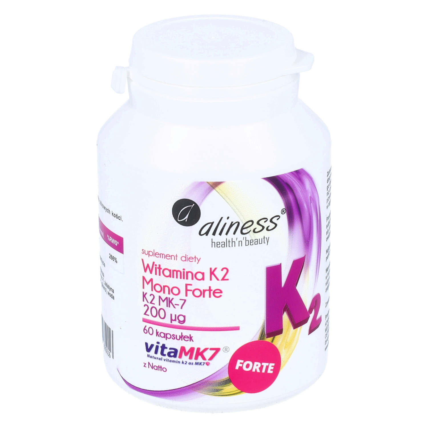 Aliness witamina k2 mono forte 200 μg, 60 kapsułek