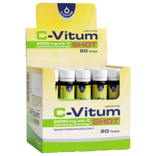 C-vitum shot, smak pomarańczowy, 25 ml x 20 fiolek