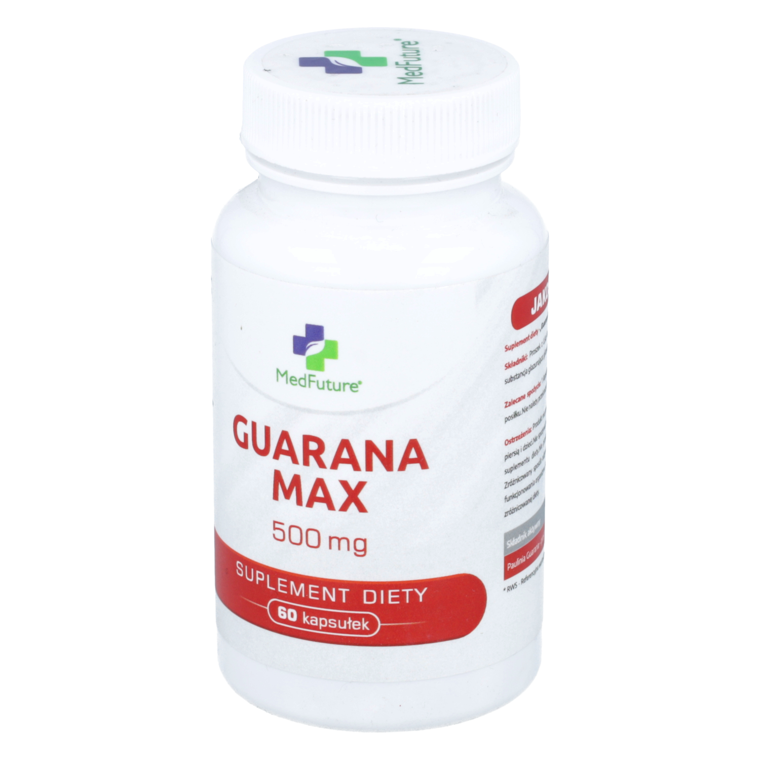 Medfuture guarana max 500 mg, 60 kapsułek