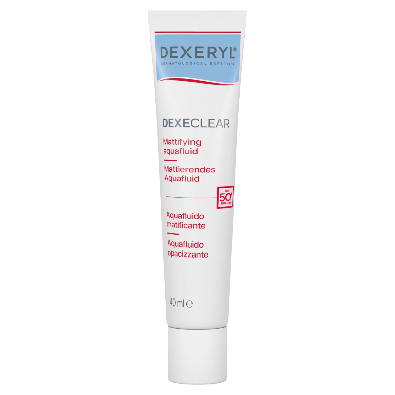 Dexeryl, dexeclear aquafluid matujący, spf50+, 40 ml