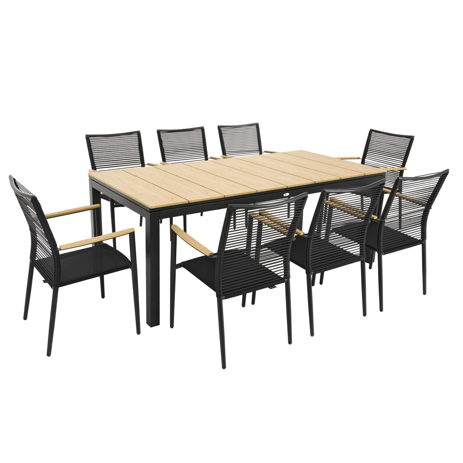 Gartenmöbel-Set BASITA 8+1 - beige