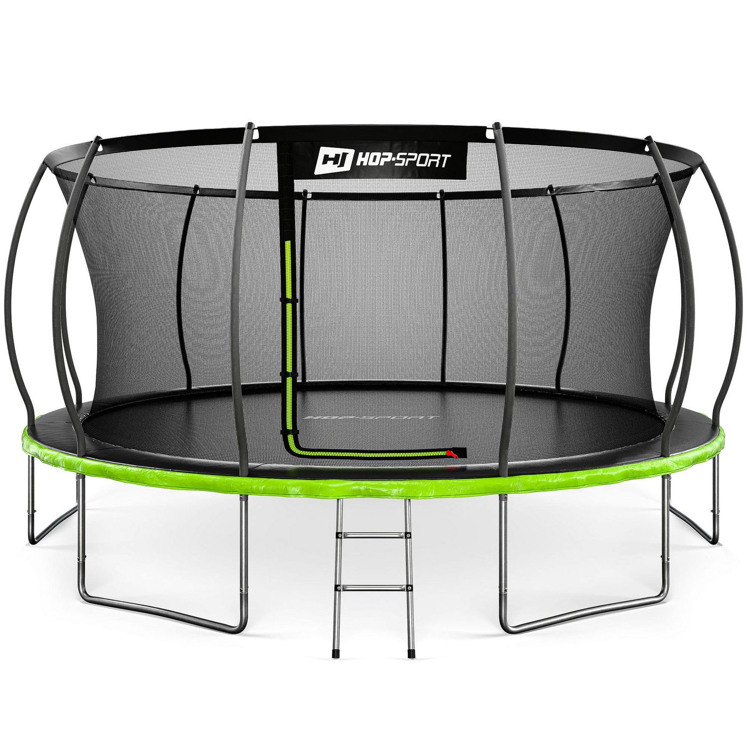 Gartentrampolin rund 16FT - 488 cm - Innennetz Schwarz/Grün