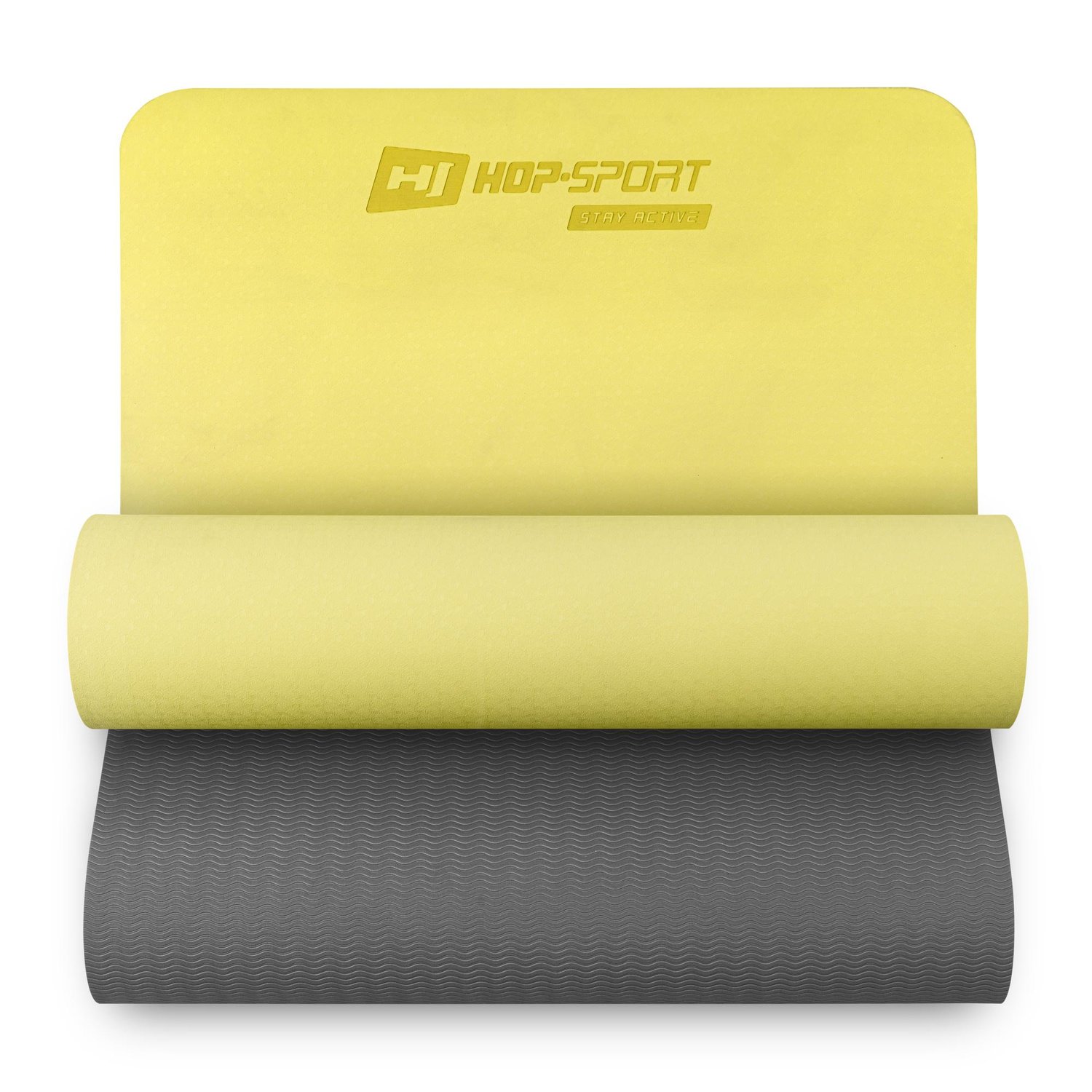 Podložka Fitness TPE 0,6cm žlto/šedá