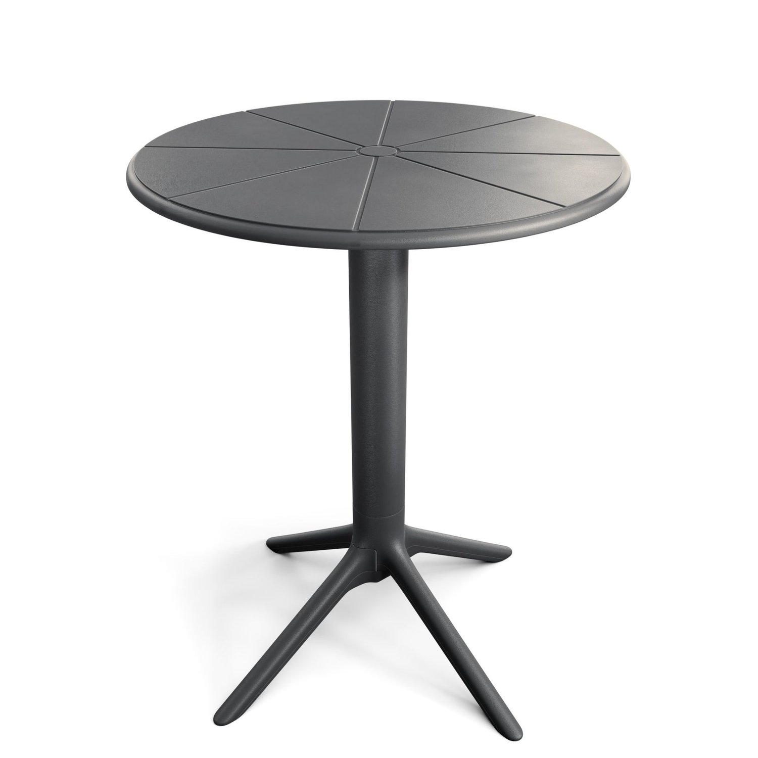 Zahradní kulatý stůl 60 cm Dego černý